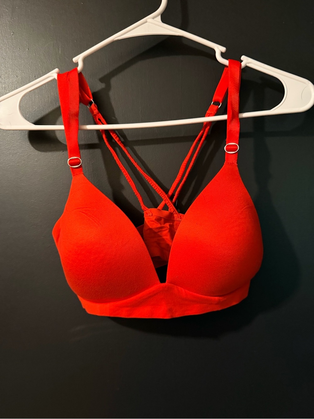 Aerie Red Padded Strappy Bralette